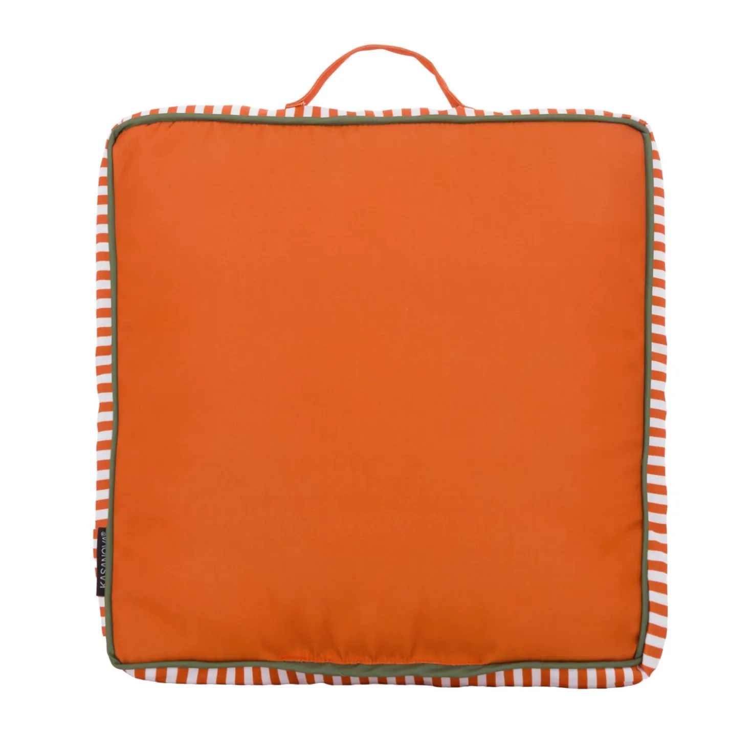 Cuscino materasso idrorepellente 40x40 cm palme arancio