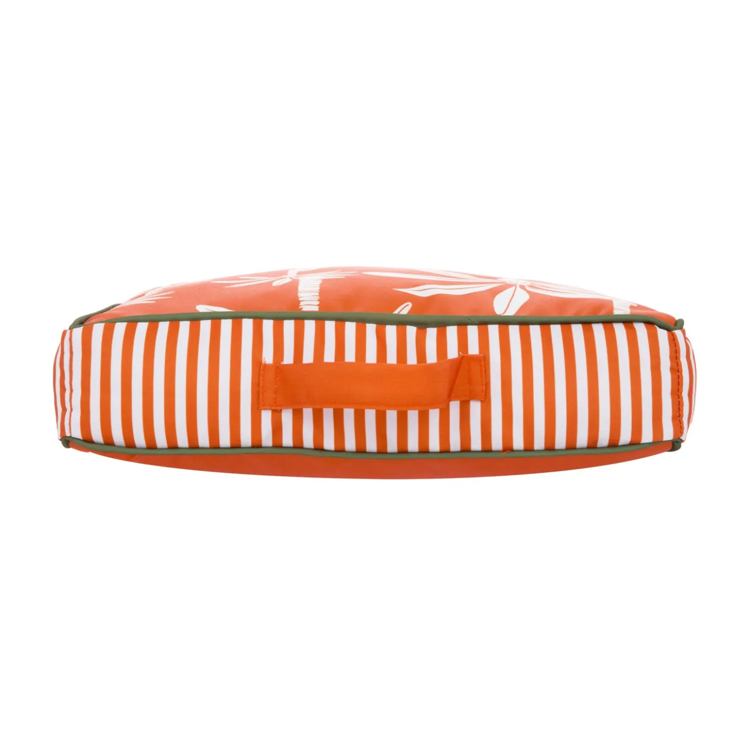 Cuscino materasso idrorepellente 40x40 cm palme arancio