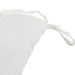 Cuscino sedia 38x38 cm cotone bianco Slub