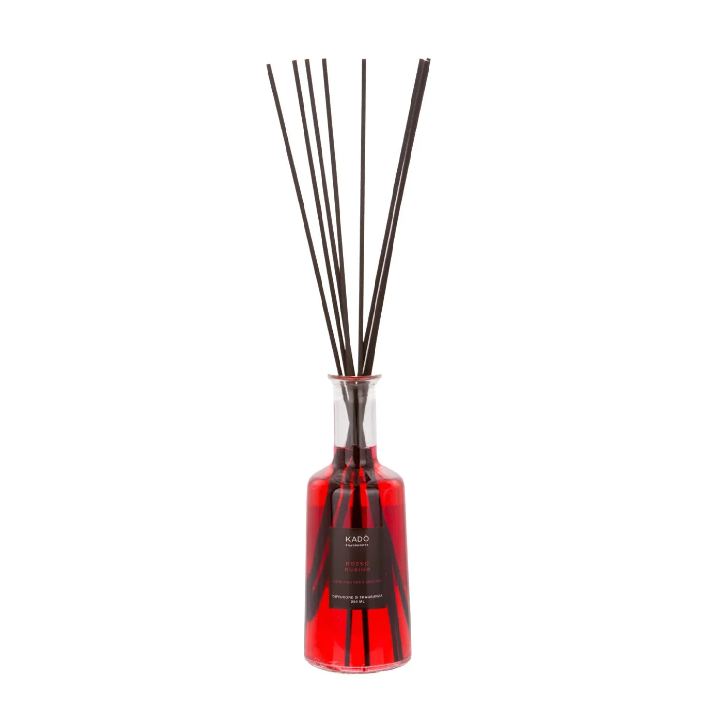 Diffusore ambiente con bastoncini 250 ml Rosso rubino