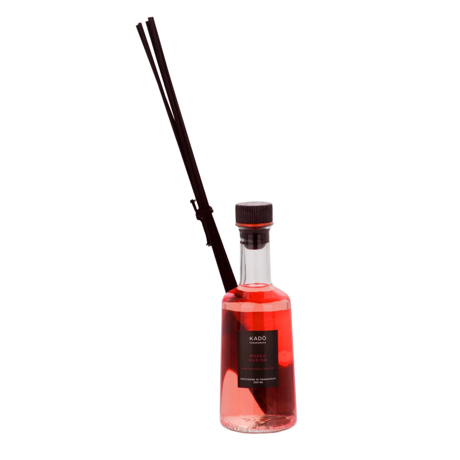 Diffusore ambiente con bastoncini 250 ml Rosso rubino