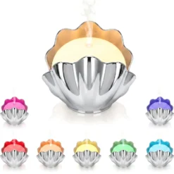 Diffusore conchiglia con cromoterapia cromato