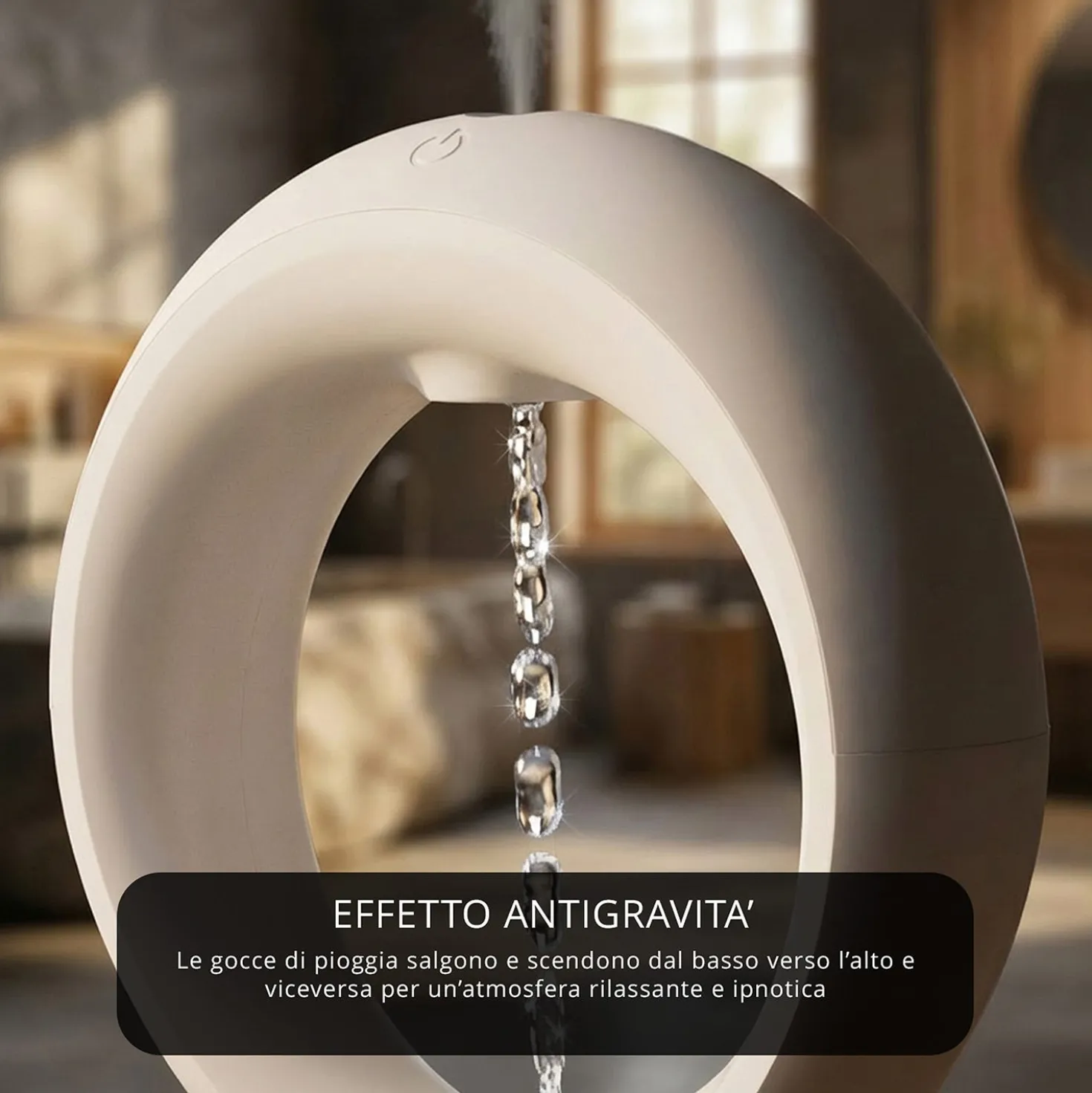 Diffusore elettrico goccia antigravità 680 ml