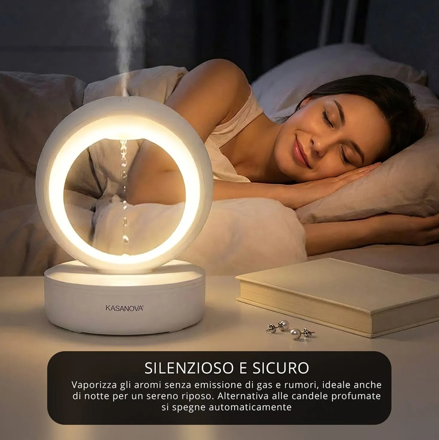 Diffusore elettrico goccia antigravità 680 ml