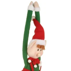 Elfo Natale pupazzo da appendere 74 cm