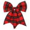 Fiocco natalizio 20x24 cm tartan