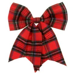 Fiocco natalizio 20x24 cm tartan