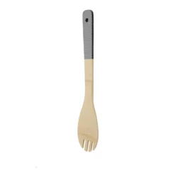 Forchettone in legno di bambù 30 cm manico rombi