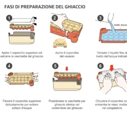Formaghiaccio 16 sfere con contenitore verde
