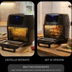 Forno friggitrice digitale ad aria 12 litri