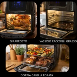 Forno friggitrice digitale ad aria 12 litri