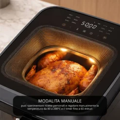 Friggitrice ad aria digitale 6,5 L doppia finestra