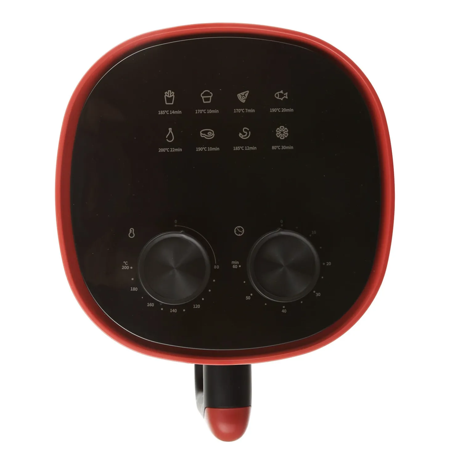 Friggitrice ad aria 4,5 L 1400 W rossa