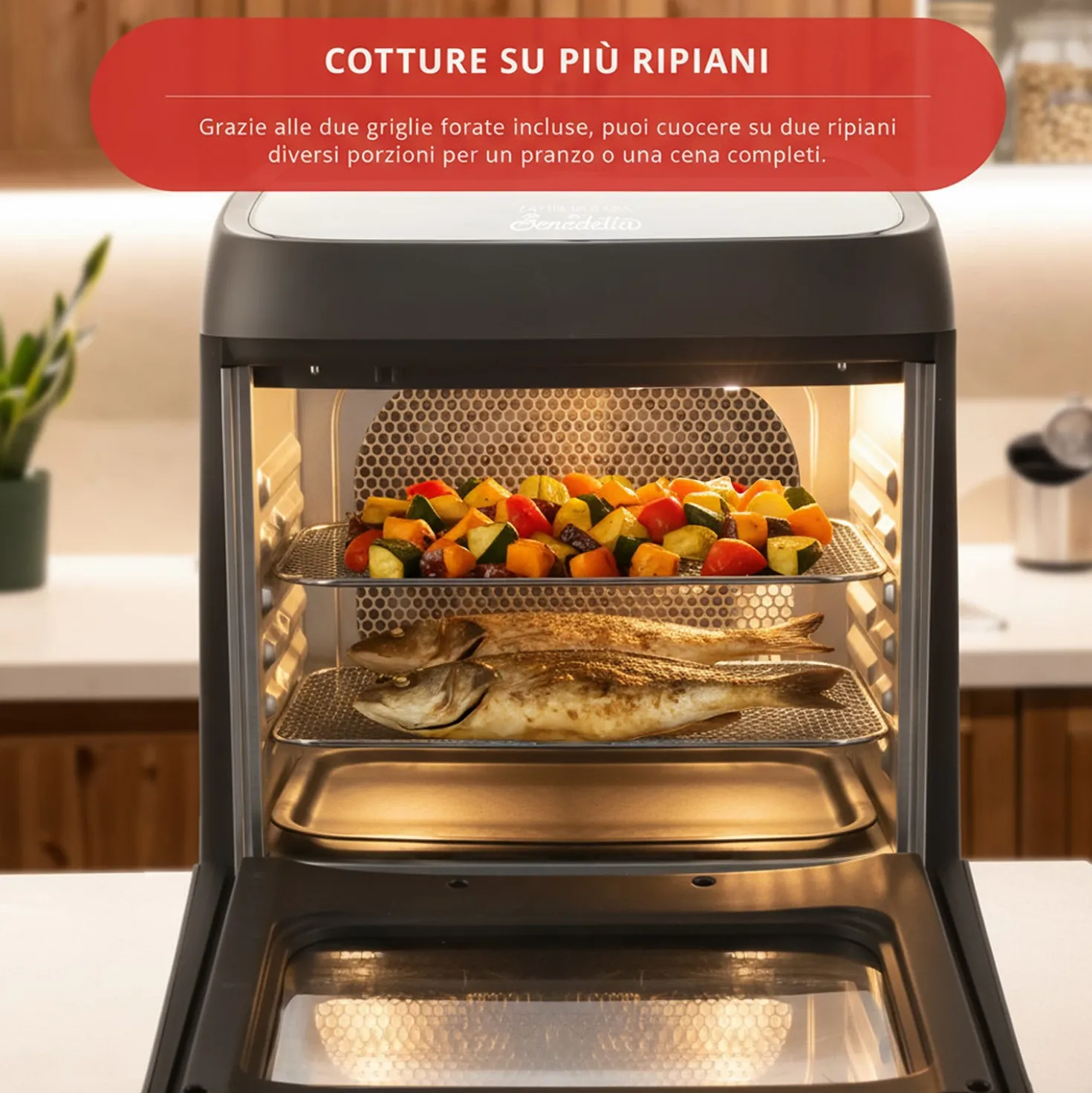 Friggitrice ad aria XXL 12 L 1800 W Fatto in casa da Benedetta
