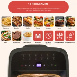 Friggitrice ad aria XXL 12 L 1800 W Fatto in casa da Benedetta