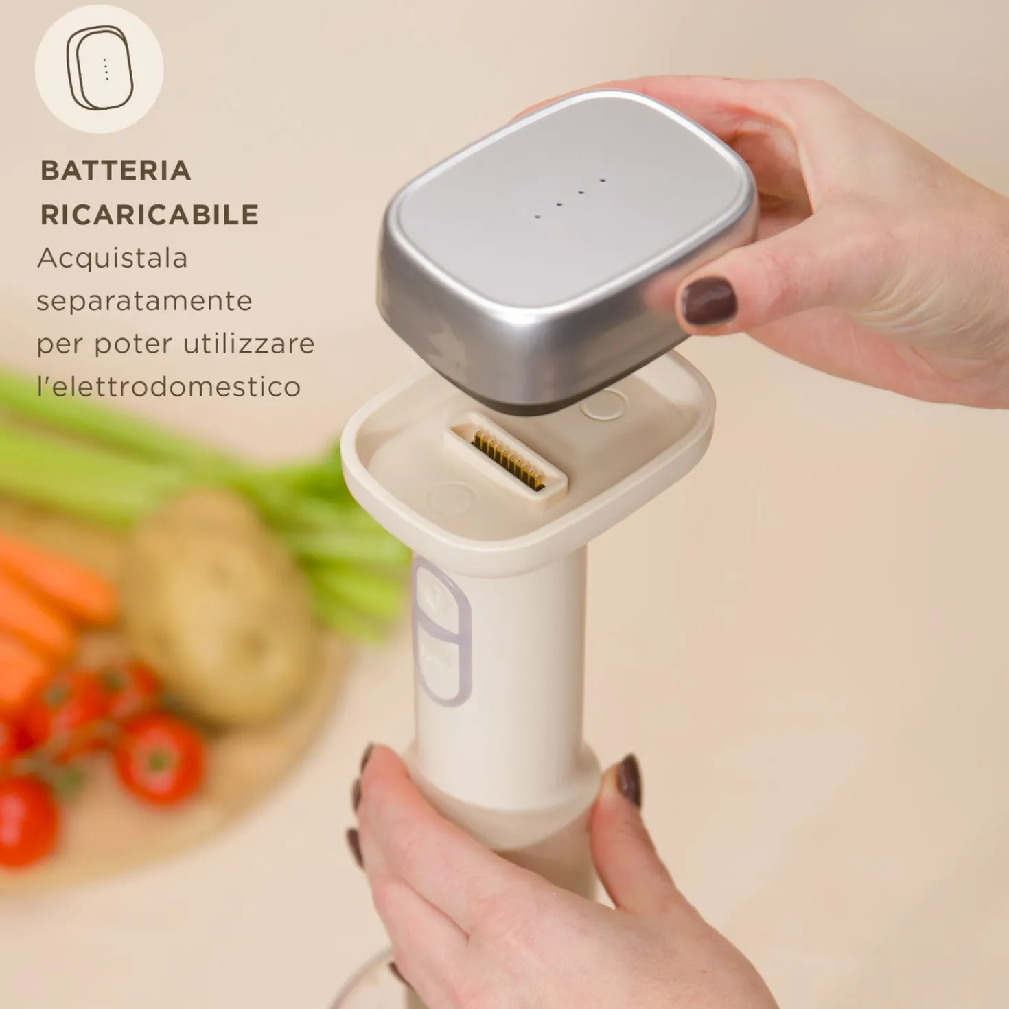 Frullatore a immersione senza fili 200 W Liberty senza batteria