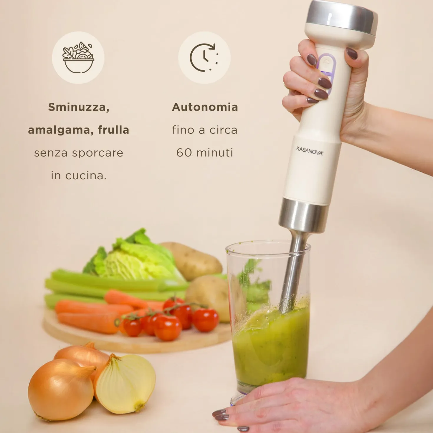 Frullatore a immersione senza fili 200 W Liberty senza batteria