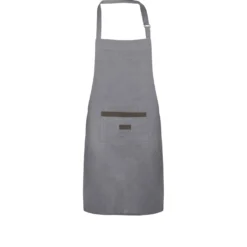 Grembiule cucina 85x60 cm grigio in cotone