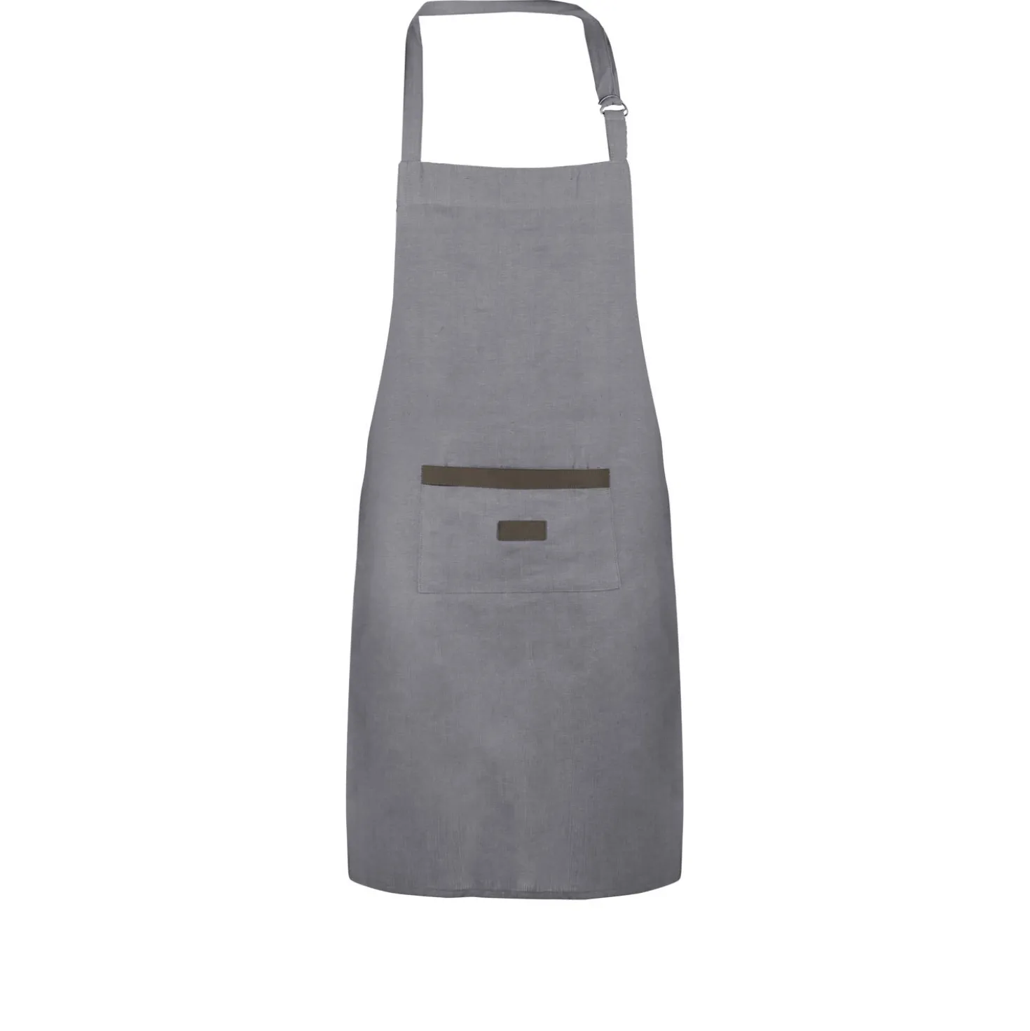 Grembiule cucina 85x60 cm grigio in cotone