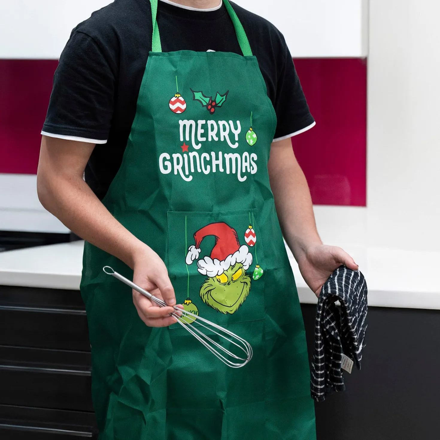 Grembiule natalizio Grinch taglia unisex