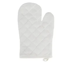 Guanto da forno bianco cotone Slub