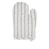 Guanto da forno cotone tinto filo righe scure
