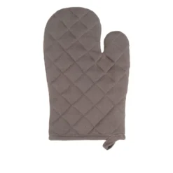 Guanto da forno tortora cotone Slub
