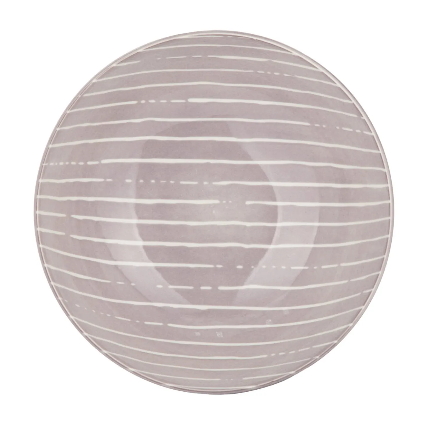 Insalatiera grigia righe bianche porcellana Mix e Match