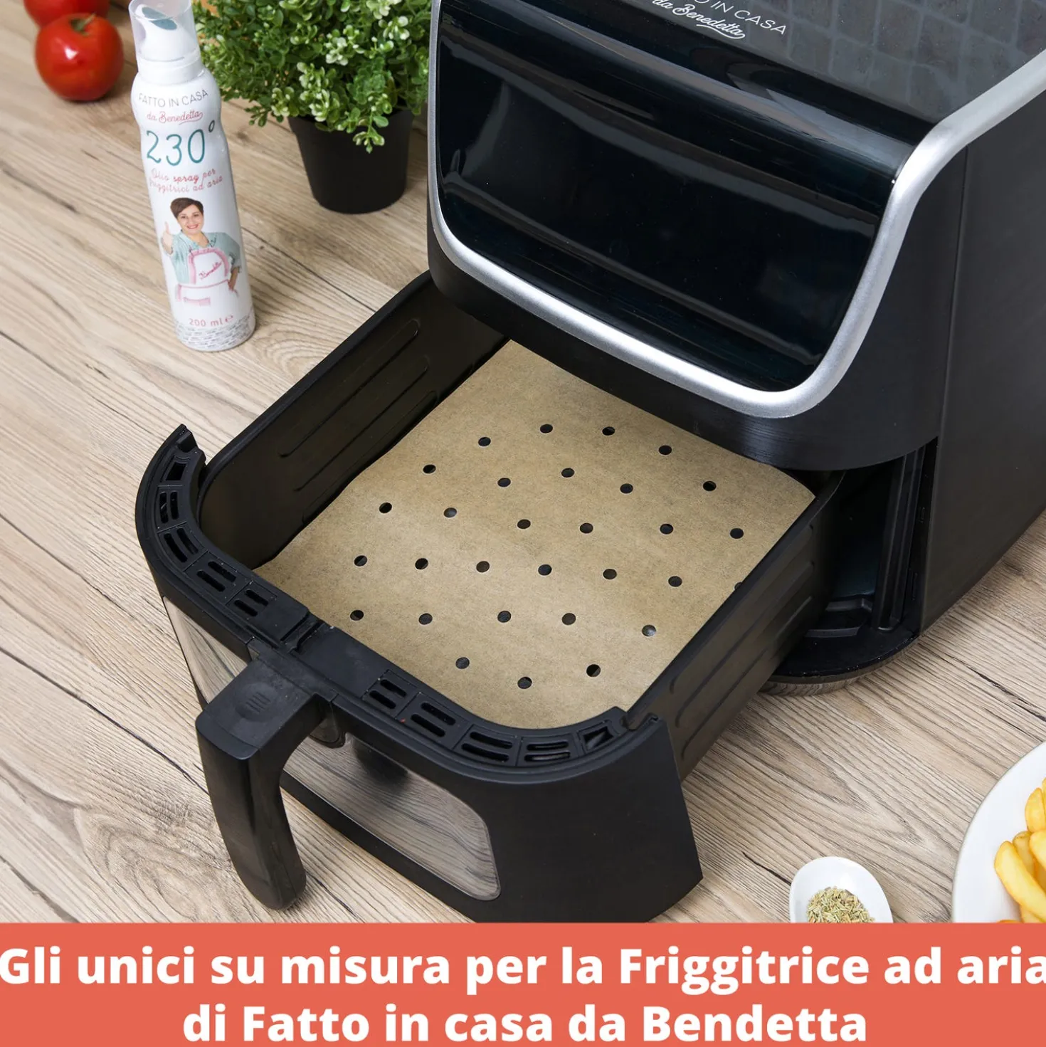 Kit 120 fogli carta forno forati per friggitrice ad aria Fatto in casa da Benedetta