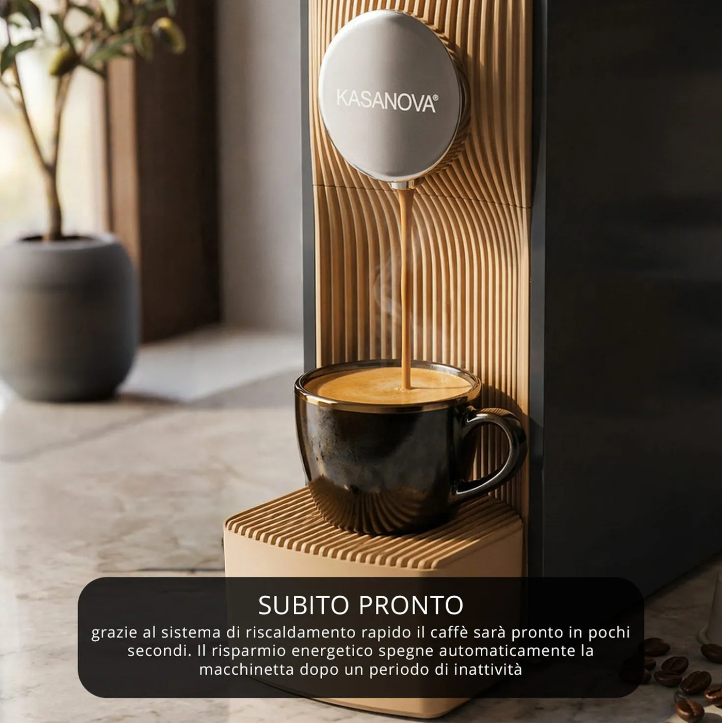 Kit Macchina caffè antracite e 100 capsule Classica Toraldo