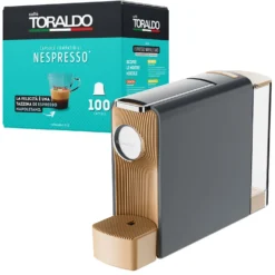 Kit Macchina caffè antracite e 100 capsule Classica Toraldo