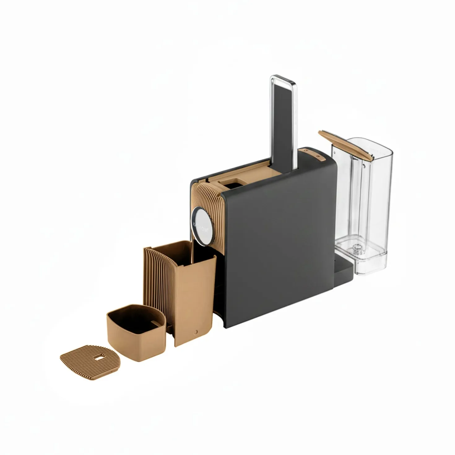 Kit Macchina caffè antracite e 100 capsule Classica Toraldo