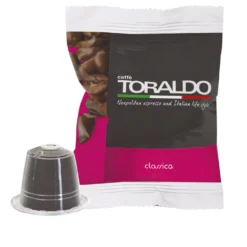 Kit Macchina caffè antracite e 100 capsule Classica Toraldo