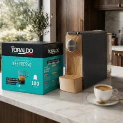 Kit Macchina caffè antracite e 100 capsule Classica Toraldo