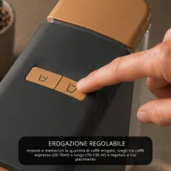 Kit Macchina caffè antracite e 100 capsule Classica Toraldo