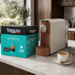 Kit Macchina caffè grigia e 100 capsule Classica Toraldo