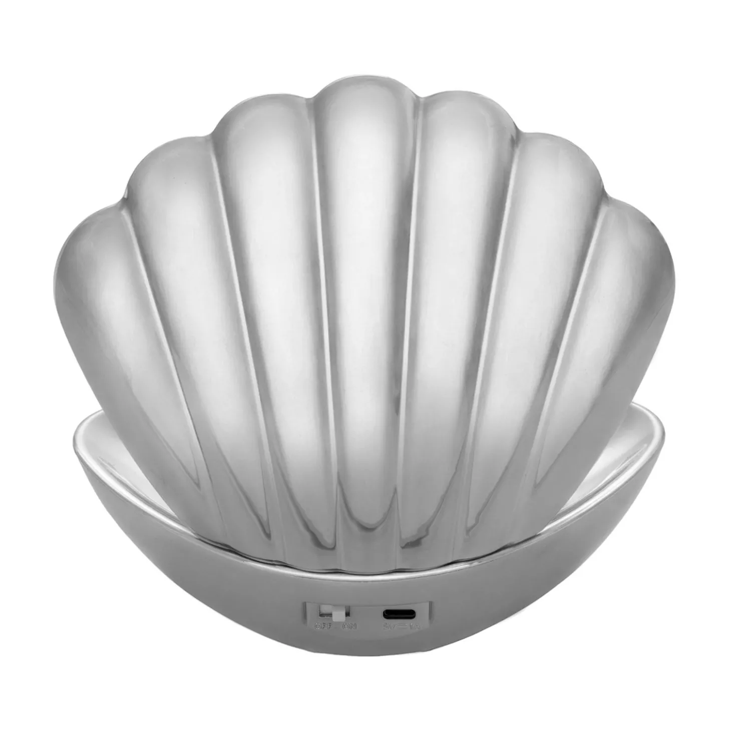 Lampada conchiglia LED con perla e cromoterapia