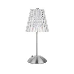 Lampada da tavolo LED touch cromata – 30 cm Diamond