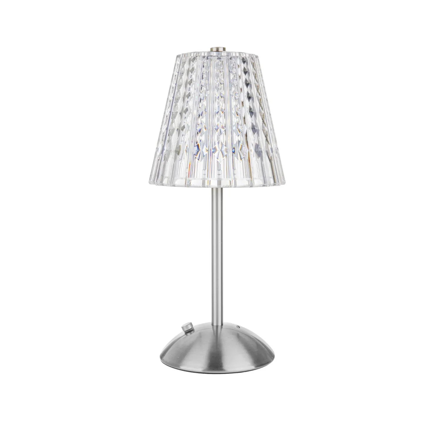 Lampada da tavolo LED touch cromata – 30 cm Diamond