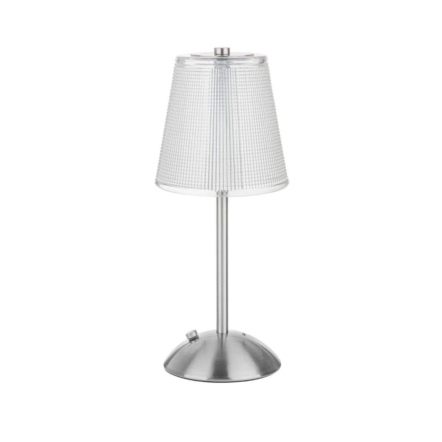 Lampada da tavolo LED touch cromata 30 cm Modern