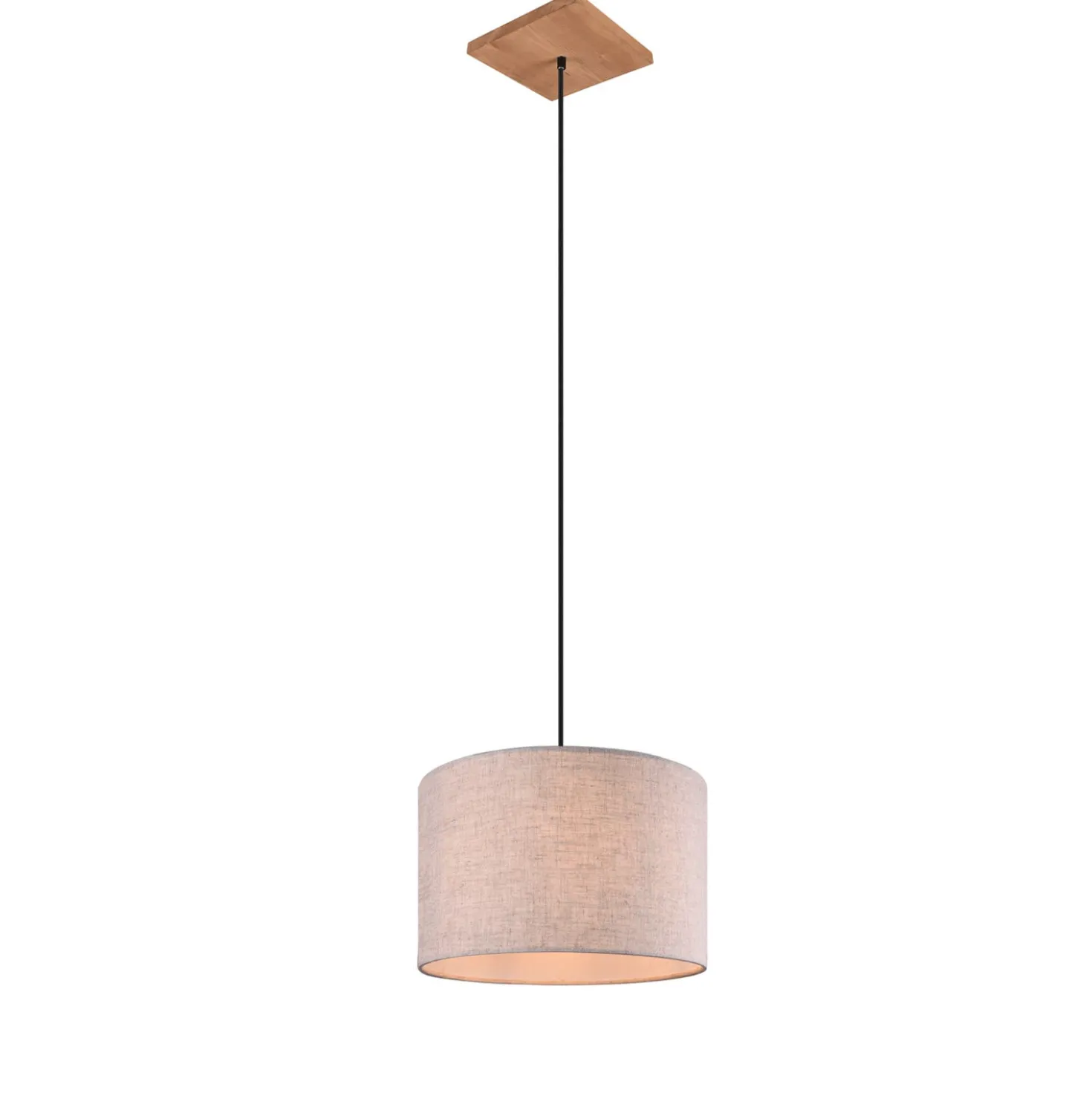 Lampadario con base in legno Elmau Trio