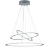 Lampadario LED metallo opaco Durban Trio