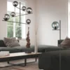 Lampadario 6 luci Pure nero fumé Trio
