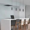 Lampadario nero Marley Trio