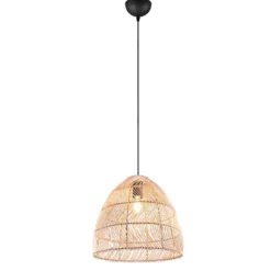 Lampadario rattan Rike Trio