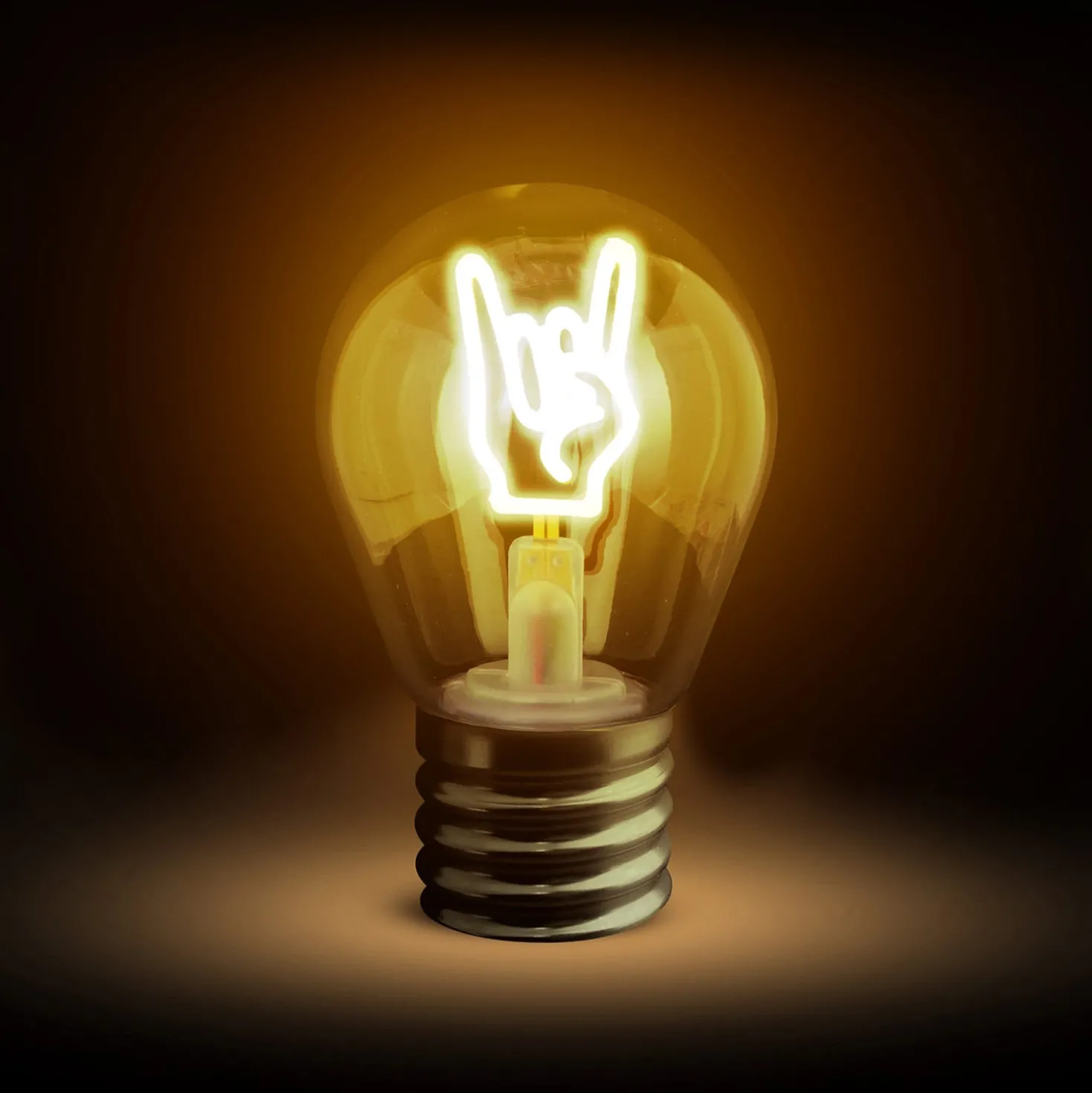 Lampadina decorativa Corna LED ricaricabile