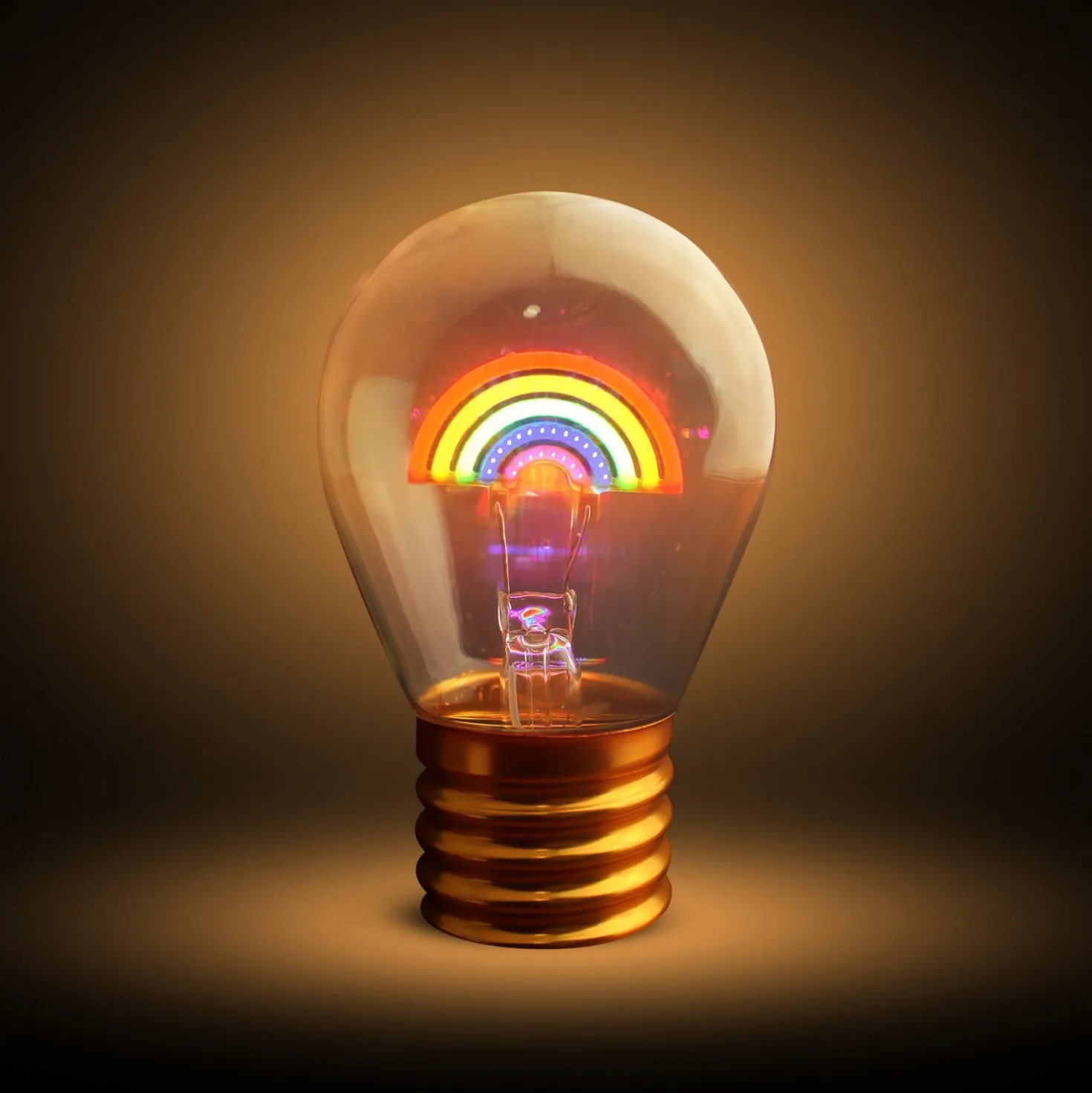 Lampadina decorativa led Arcobaleno ricaricabile
