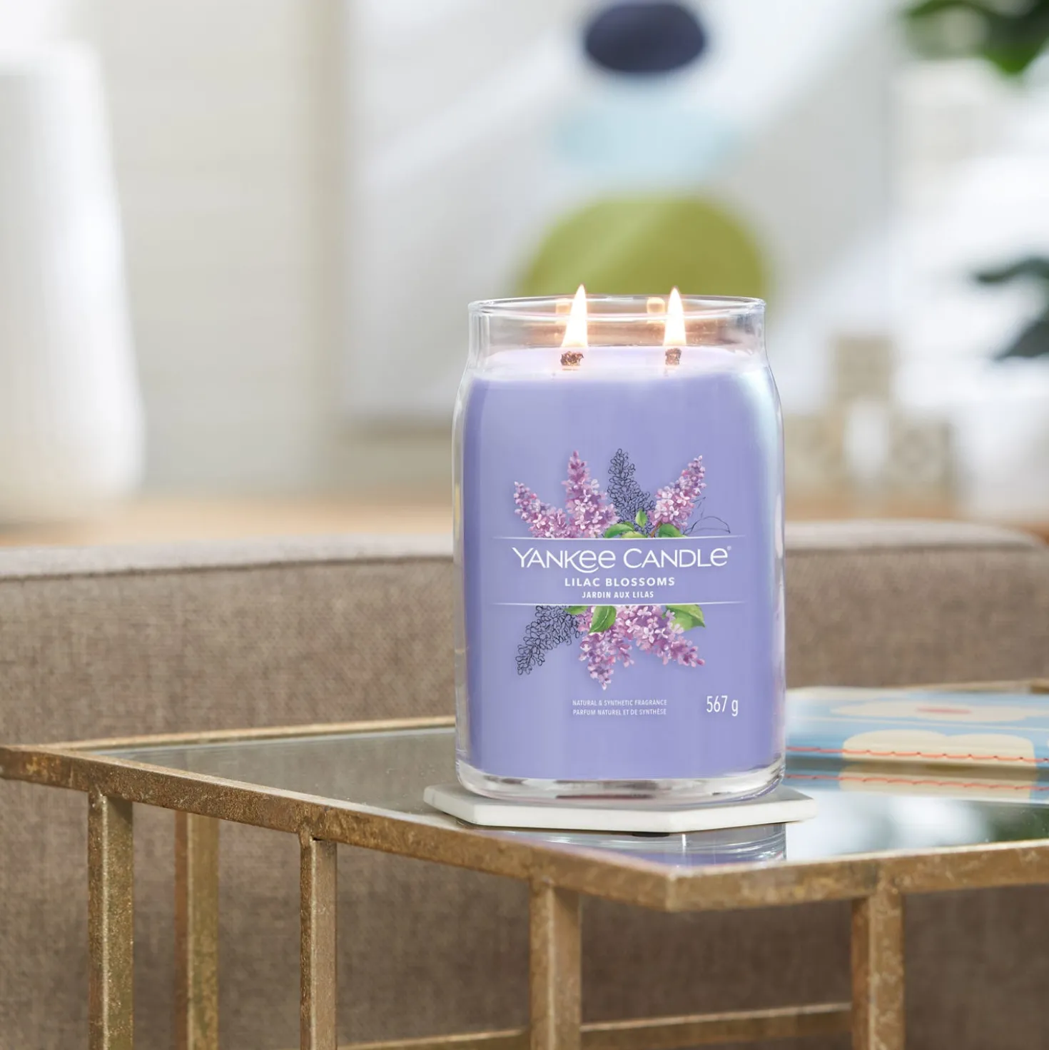 Lilac Blossoms, candela in giara grande Yankee Candle