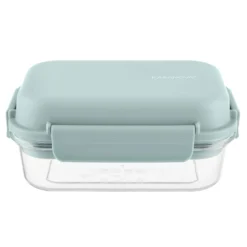 Lunch box per poke a scomparti azzurro