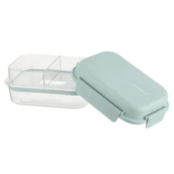 Lunch box per poke a scomparti azzurro